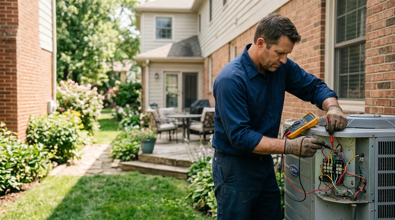 HVAC technician working near Ogdensburg, NY